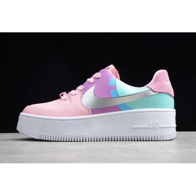 Nike Bayan Air Force 1 Sage Low Zeytin Yeşili / Pembe / Gümüş Kaykay Ayakkabı Türkiye - US2KICNY